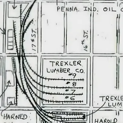 Lehigh Valley Railroad West End Branch Map